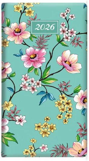 Ημερολόγιο Εβδομαδιαίο 2026 Θεοφύλακτος 8x15cm Multi Floral 6839904