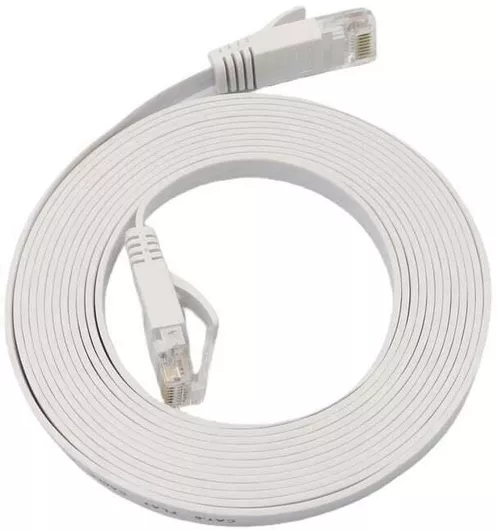 Microconnect Flat U/UTP Cat.6a Καλώδιο Δικτύου Ethernet 3m Λευκό 1τμχ