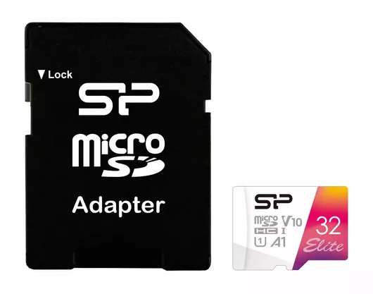 Silicon Power Κάρτα Μνήμης microSDXC Elite 32GB Class 10 V10 A1 UHS-I με αντάπτορα