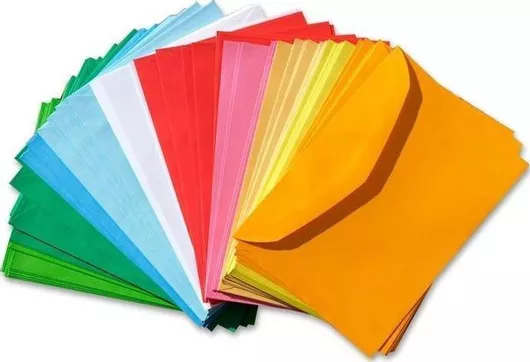 Pan Dragon Σετ Φάκελοι Αλληλογραφίας με Αυτοκόλλητο 100τμχ Πολύχρωμο