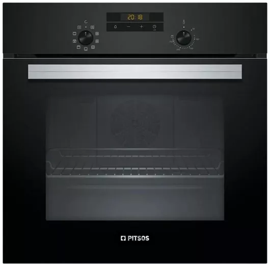 Pitsos Φούρνος κάτω Πάγκου 66lt Π59.4cm Μαύρος