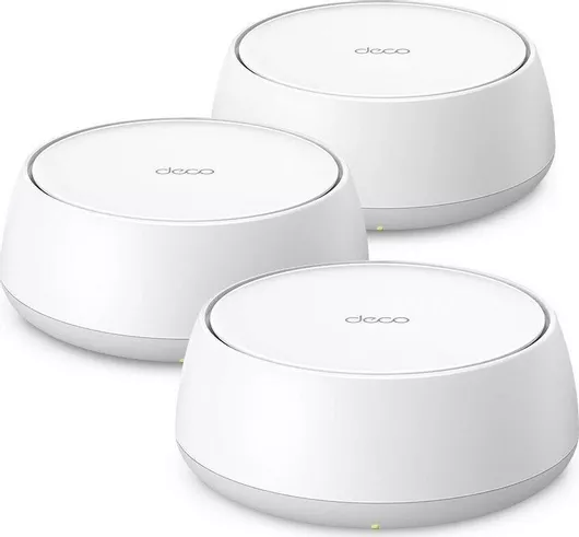 TP-LINK Deco BE22 WiFi Mesh Network Access Point Wi‑Fi 7 Dual Band 2.4 & 5GHz σε Τριπλό Kit Λευκό