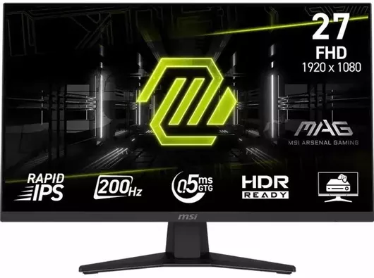 MSI MAG 274FDE IPS Gaming Οθόνη Υπολογιστή 27" FHD 1920x1080 200Hz  0.5ms GTG