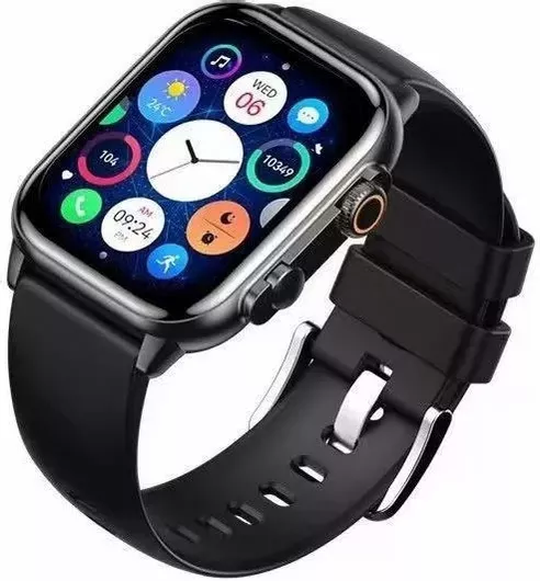 Remax Watch 11 45mm Metal Case & Silicone Strap Black