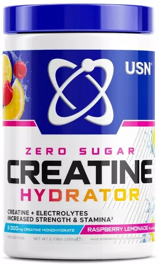 USN Creatine Hydrator 5000mg Raspberry Lemonade 330gr | SHOPFLIX.gr