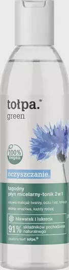 Tolpa Green 2 in 1 Mild Micellar Water Ντεμακιγιάζ Προσώπου για Ξηρές & Ευαίσθητες Επιδερμίδες 200ml