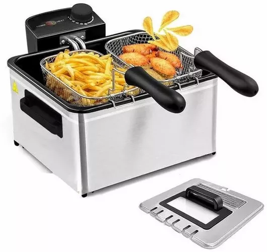 Cheffinger CF-EDP5 Φριτέζα Λαδιού 2000W 5lt Ασημί