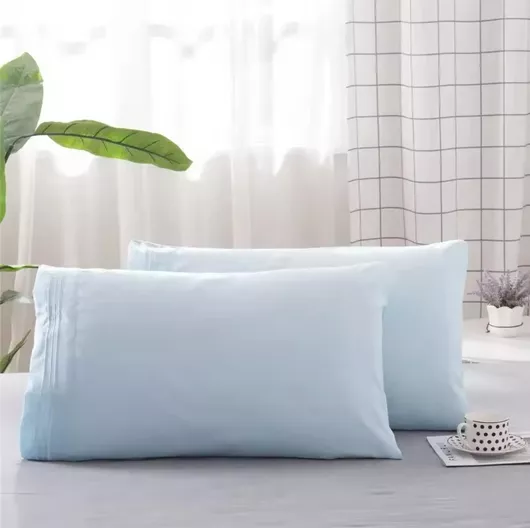 Alpha-Market Μαξιλαροθήκες Σετ 2τμχ 50x75cm Γαλάζιο