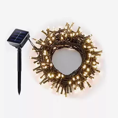 Χριστουγεννιάτικα Λαμπάκια Ηλιακά Αδιάβροχα 280LED 13.95m Θερμό Λευκό