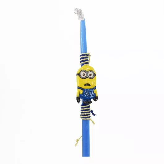 Πασχαλινή Λαμπάδα Στρογγυλή Minion 36cm Πολύχρωμο