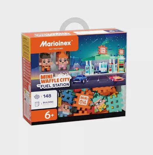 Marioinex Τουβλάκια Gas Station για 6+ Ετών 148τμχ