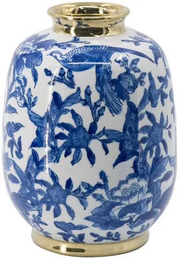 Artekko Διακοσμητικό Βάζο Πορσελάνης Melania Λευκό 19.5x19.5x27cm