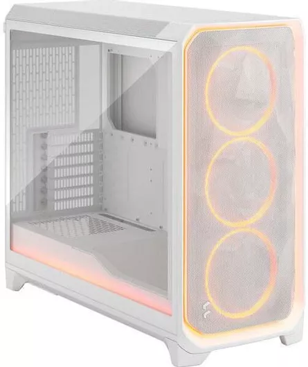 Fractal Design Meshify 3 XL Ambience Pro RGB Clear Tint Gaming Midi Tower Κουτί Υπολογιστή με Πλαϊνό Παράθυρο Λευκό