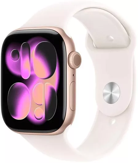 Apple Watch Series 11 Aluminium 42mm  (Rose Gold Aluminium Case with Light Blush Sport Band - M/L)