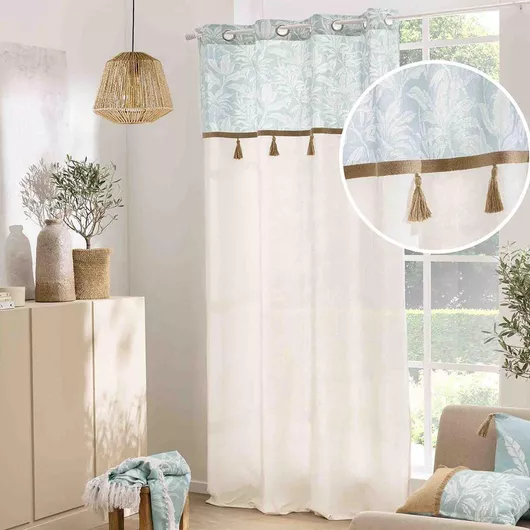 Κουρτίνα με Τρουκς L-c Hera Εκρού 140x240cm