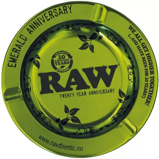 Raw Μεταλλικό Τασάκι Green Emerald Anniversary 14cm