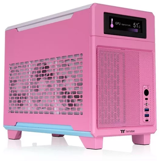 Thermaltake CA-11A-00SANN-00 Midi Tower Κουτί Υπολογιστή Ροζ