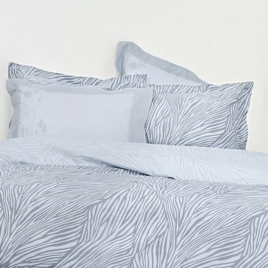 Nima Σετ Μαξιλαροθήκες Oxford Grey 52x72cm