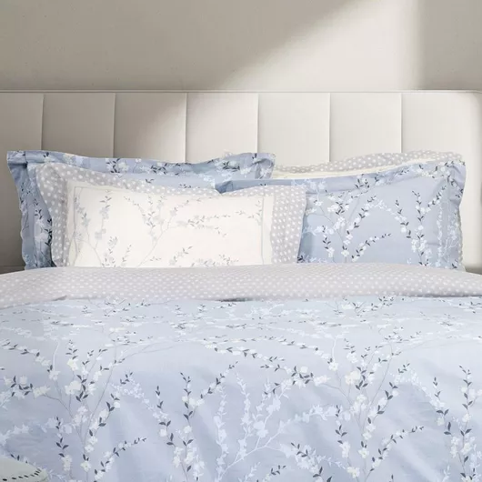 Nima Inverno Σετ Μαξιλαροθήκες Oxford Blue 52x72cm