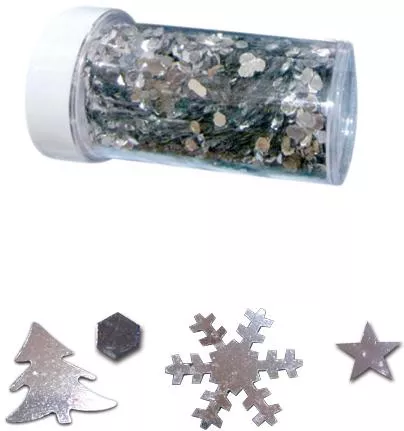 Βάζο Ασημί Διακοσμητικά 4 Σχέδια 00001410 Περιλαμβάνει 6 Τεμ