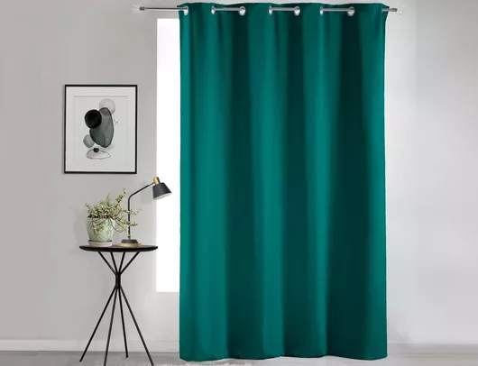 Douceur d'Intérieur Κουρτίνα Συσκότισης Παραθύρου με Τρουκς Πράσινο 135x280cm - 22cac764