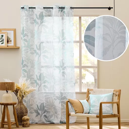 Κουρτίνα με Τρουκς L-c Hera Λευκό 140x240cm