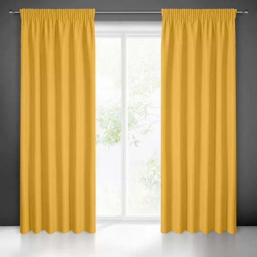 Ready Curtain Rita On Tape 140x270 Cm Mustard