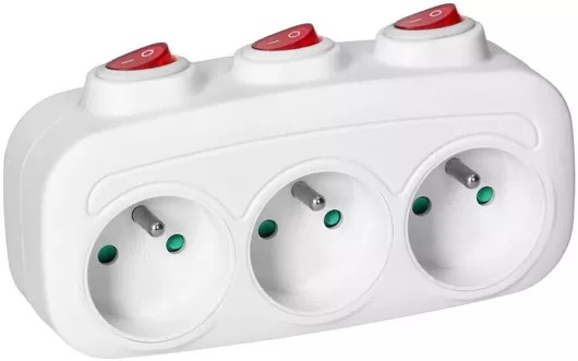 Orno Πολύπριζο με Διακόπτη