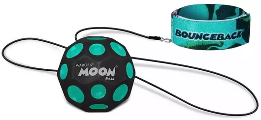 ​waboba Bounceback X Moon Ball Μπαλάκι Εδάφους Eλαστικό Kορδόνι & Rυθμιζόμενο Bραχιολάκι Velcro Κίτρινο 330c04a