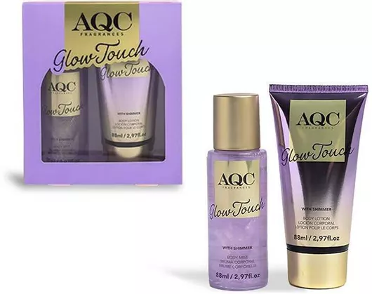 Aquarius Cosmetic Glow Touch Shimmer Γυναικείο Σετ Αρωμάτων με Body Lotion