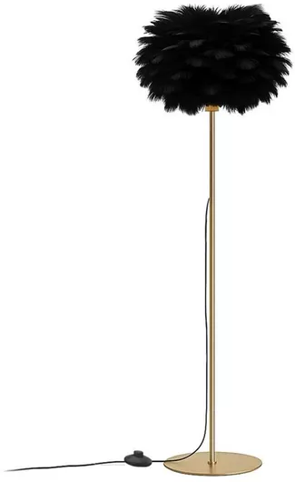 GloboStar Φωτιστικό Δαπέδου Υ150xΜ40cm με Ντουί για Λαμπτήρα E27 Μαύρο