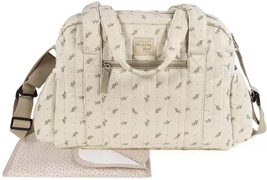 Walking Mum Τσάντα-Αλλαξιέρα Ώμου/Χειρός Πράσινο 41x31x13cm