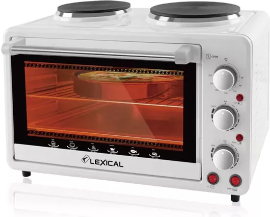 Lexical LOV-2925-1 Ηλεκτρικό Φουρνάκι 25lt με Εστίες Λευκό