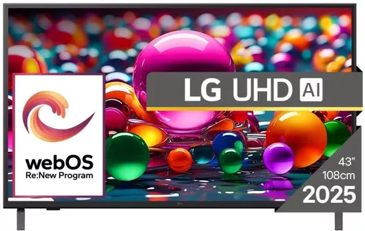 LG Smart Τηλεόραση 43" 4K UHD LED AI UA75 HDR 2025 43UA75003LA