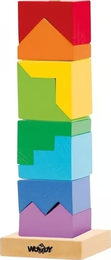 Woody Toys Τουβλάκια Ξύλινος Πύργος Ξύλινα