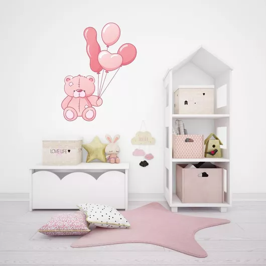Παιδικό Διακοσμητικό Αυτοκόλλητο Τοίχου Τοίχου Αρκουδάκι 4 125cm X 163cm