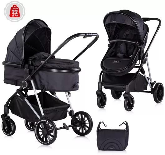 Chipolino Amore Ρυθμιζόμενο Καρότσι Μωρού 2 σε 1 Kατάλληλο για Nεογέννητο Blackberry