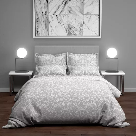 Charalambidis Textiles Salonica 127218 Σετ Μαξιλαροθήκες Γκρι 52x72cm