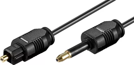 Goobay Optical Audio Καλώδιο TOS male σε mini TOS male Μαύρο 1m 51224