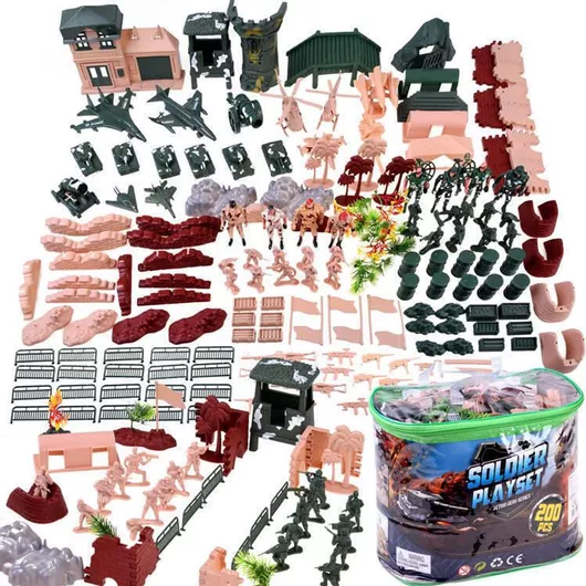 Large Military Base Toy Soldiers Set 200 Pieces Za4364