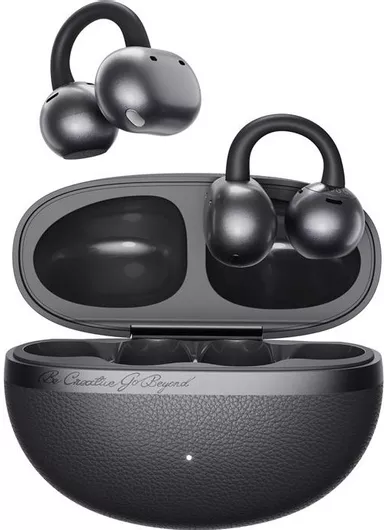 QCY Crossky C50 Open Ear Bluetooth Handsfree με Αντοχή στον Ιδρώτα & Θήκη Φόρτισης Γκρι