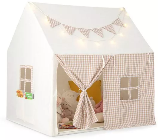 Costway Παιδική Σκηνή Σπιτάκι Μπεζ