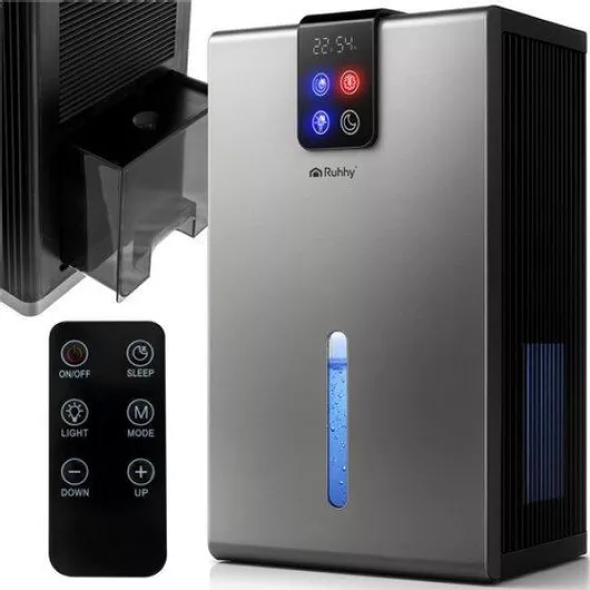 Ruhhy 18363-0 Αφυγραντήρας με Συμπιεστή 1lt Ασημί