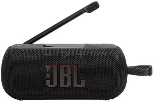 JBL Tuner 3 Αδιάβροχο Φορητό Ηχείο Bluetooth 7W με Ραδιόφωνο & Διάρκεια Μπαταρίας έως 15 Ώρες Μαύρο