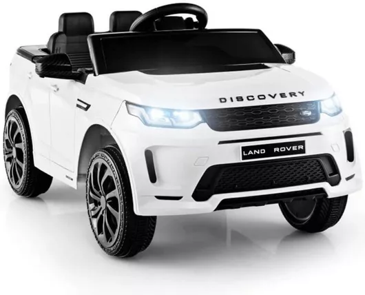 Παιδικό Ηλεκτροκίνητο Αυτοκίνητο Διθέσιο Licensed Land Rover Discovery 12 Volt Λευκό