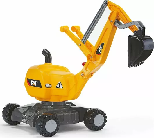 Rolly Toys 7446543 Παιδικός Εκσκαφέας CAT Ποδοκίνητος Κίτρινος