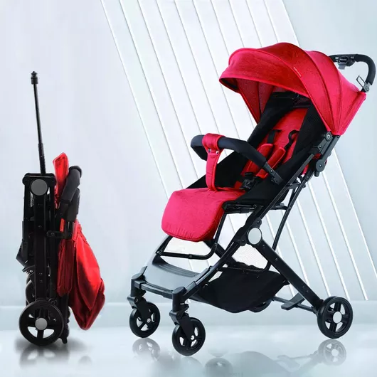 Bakaji Easy Ultra Καρότσι Μωρού Μπαστούνι Kατάλληλο από 6+ Mηνών Κόκκινο 6kg