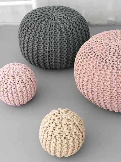 Παιδικό Πουφ Lilliput Μπεζ 18x18x18cm