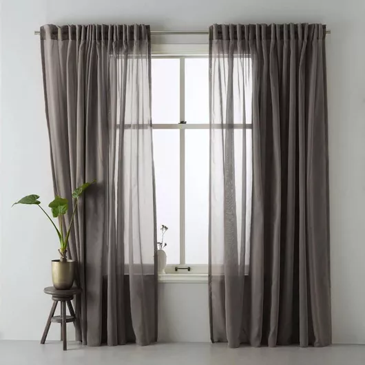 Saray Home Κουρτίνα με Τρέσα Καφέ 300x280cm - f9f375ac