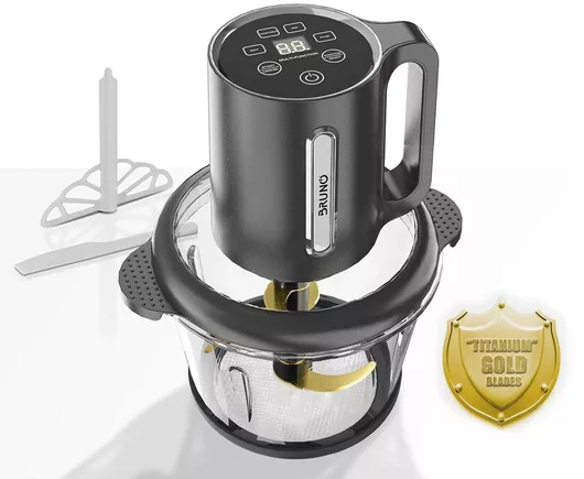 Bruno BRN-0248 Πολυκόπτης Ψηφιακός 500W 1.8L με 4 Λεπίδες Μαύρο